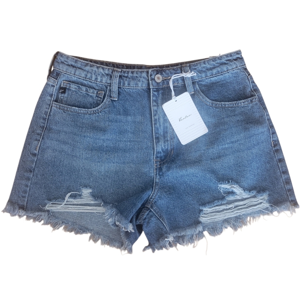 NWT Kancan Blue Denim Cutoff Jean Denim Shorts Size 29